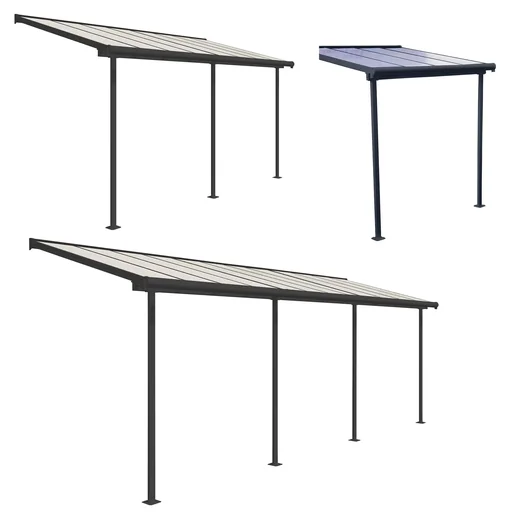 "Terrassendach Sierra 230 x 670 cm grau image"