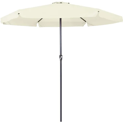 "Sonnenschirm mit Drehmechanismus beige Ø330cm mit UV-Schutz 40+ image"