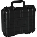 2er-Set Werkzeugkoffer Leer mit Werkzeugkiste Griff Schaumstoff wasserdicht Kunststoff Silikagel Schwarz 34 x 29 x 15 cm