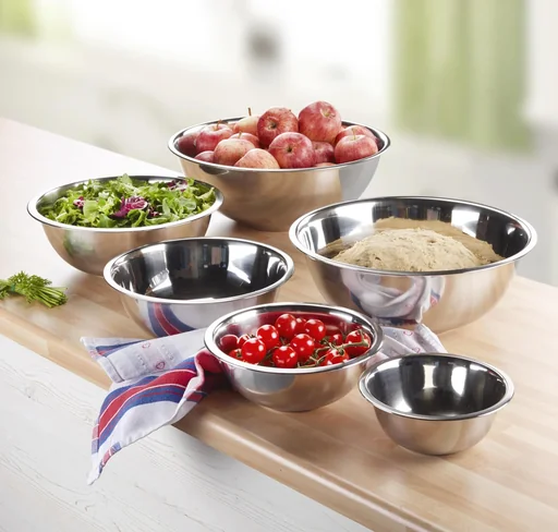 "XXL Schüsselset, Edelstahl, 16/20/24/28/32/36 cm, 6-teilig image"