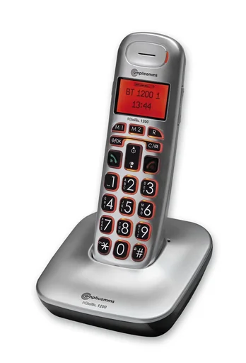 "Komfort-Telefon amplicooms BigTel 1200 mit Hintergrundbeleuchtung, schnurlos image"