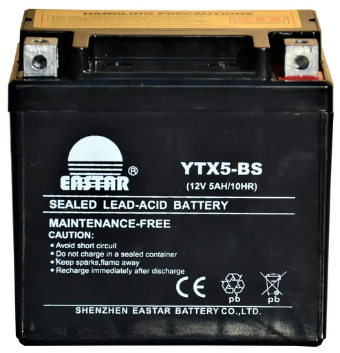 "Batterie 12 Volt 5 Ah YTX5-BS Motorradbatterie image"