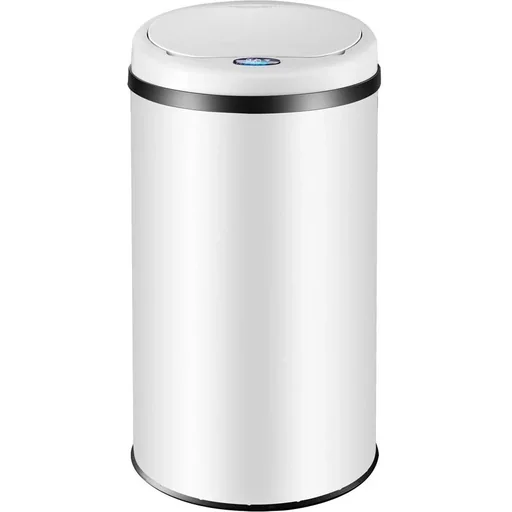 "Sensor-Mülleimer Edelstahl weiß 40 Liter image"