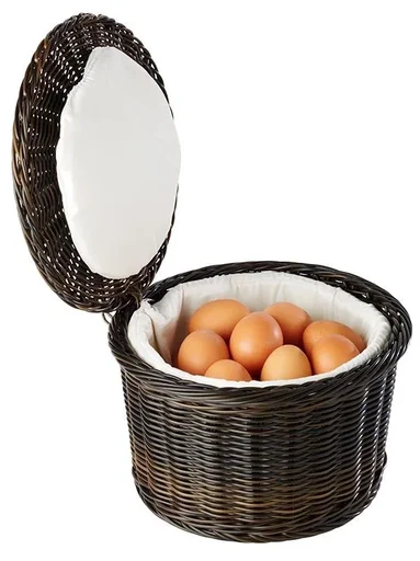 "Eierkorb PROFI LINE" - Warmhaltekorb für ca. 20 Eier, mit Stofffutter image"