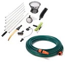 Multifunktions-Reinigungs-Set, 13-teilig + Schlauchset ECONOMIC 1/2" 20 m