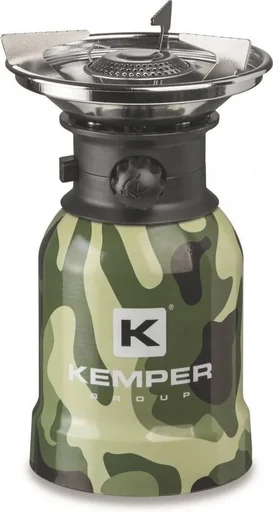 "Camping-Gasbrenner aus Edelstahl mit Piezo-Zündung - 1 Brenner image"