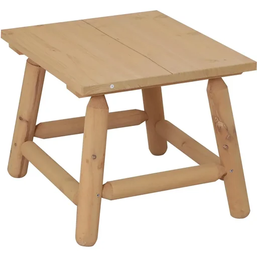 "Holzhocker Nachttisch Blumenständer Kinderstuhl Schemel Allzweck Tannenholz Natur 60 x 50 x 45 cm image"