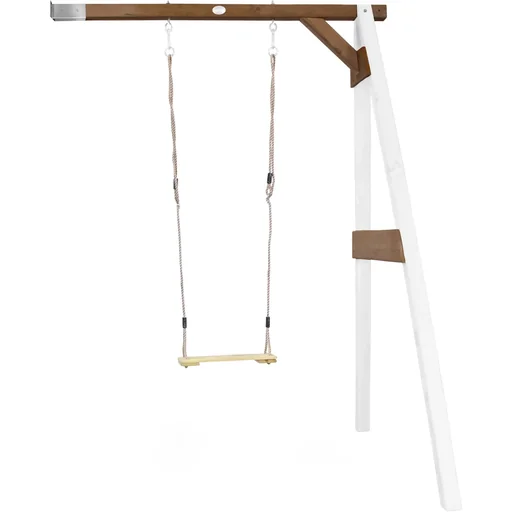 "Einzel-Anbauschaukel Weiß/Braun image"