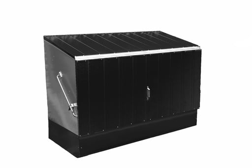 "Trimetals Geräteschrank Storeguard 194×88×112 cm Anthrazit – PVC-Stahl, Up-and-over-Tür image"
