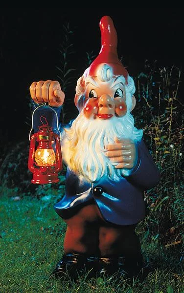 Zwerg mit Laterne, 95 cm - Riesenzwerg