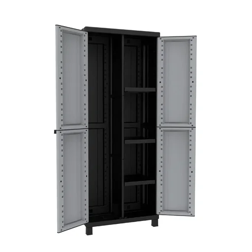 "Twist Black 3680 Kunstoff-Spindschrank für den wettergeschützten Außen- und Innenbereich image"