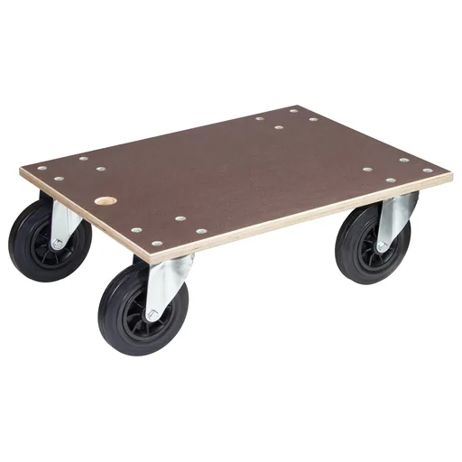 "Transporthilfe MM 1148, 78 x 59 x 26 cm, harte Rollen Ø 200 mm, Rollenlager, Multiplex Platte FSC®, Tragkraft 750 kg image"
