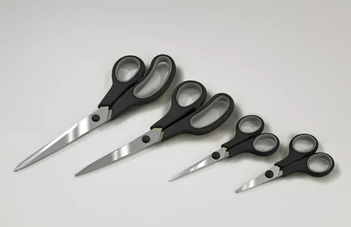 "Scheren-Set 4-teilig, Edelstahl, farblich sortiert image"