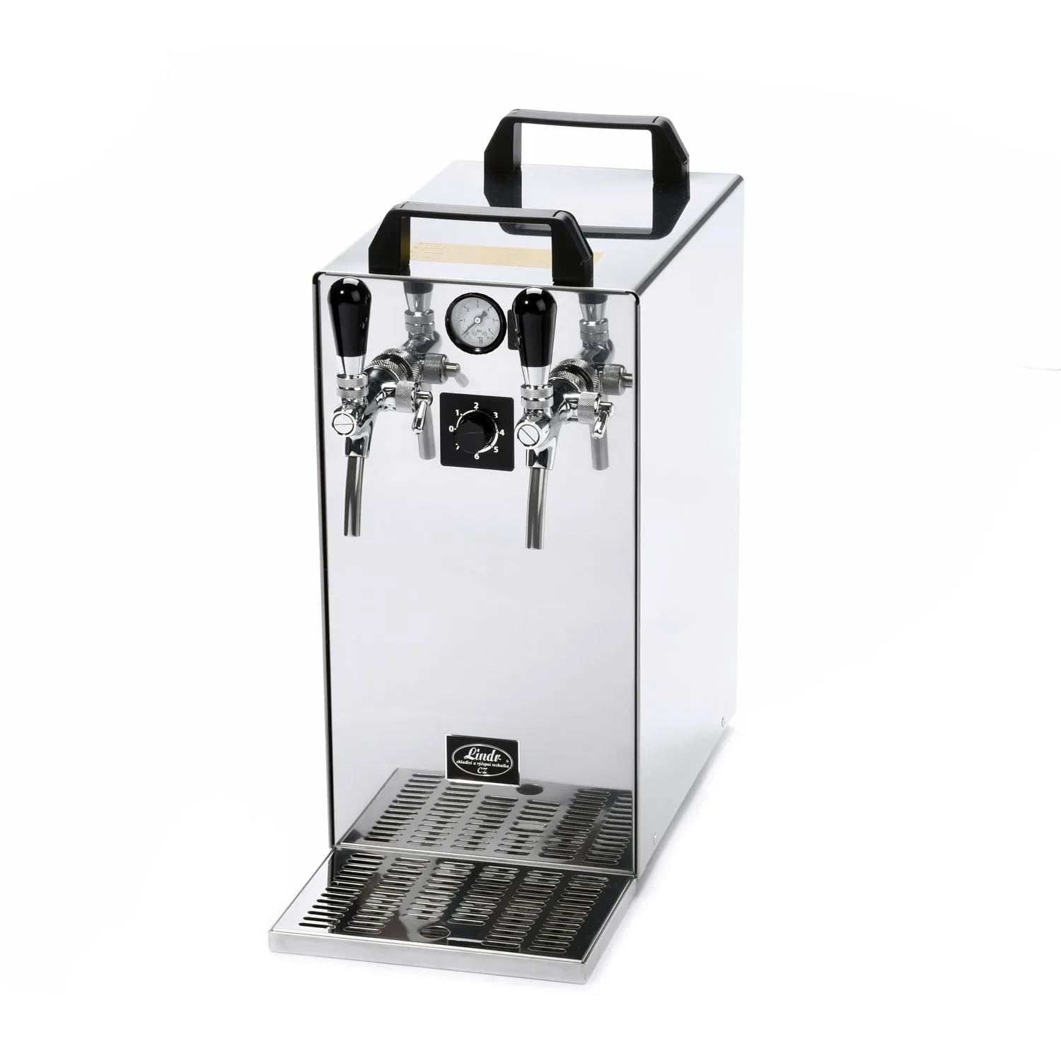 "Zapfanlage, Bierzapfanlage Kontakt 40/K PROFI, 2-leitig, 50 Liter/h, Trockenkühlgerät mit Membranpumpe u. integriertem Druckregler, Edelstahlgehäuse, Green Line image"