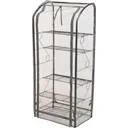 Gewächshaus und Gewächshaus mit 4 Regalen 55 x 35 x 125 cm