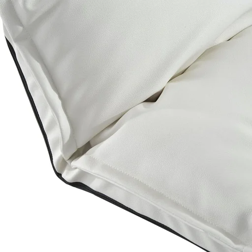 "Sitzsack Sitzkissen mit Lehne klappbar weiß image"