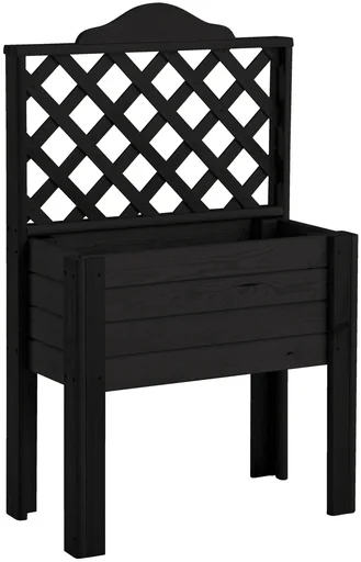 "Balkonpflanzkasten mit Gitter anthrazit image"