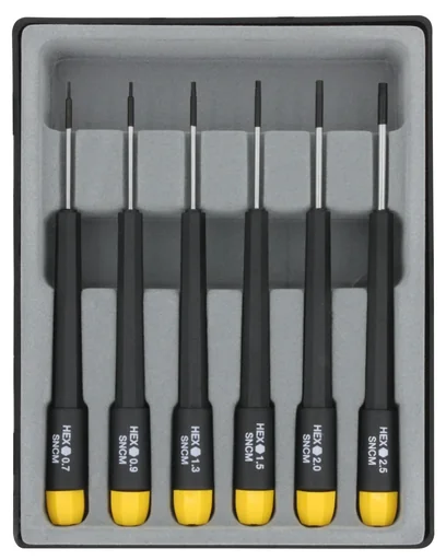 "Sechskant Schraubendreher Satz 6-teilig für Feinmechanik u. Basteln image"