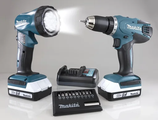 "Akku-Bohrschrauber DF457DWLX181 18 Volt inklusive Akku-Lampe image"