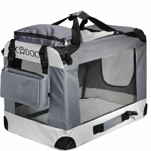 "Hundetransportbox L 70 x 52 x 52cm grau image"
