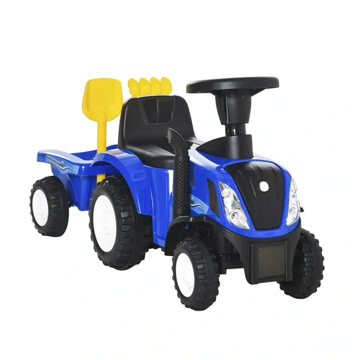 "Kinder Rutschauto NEW HOLLAND Rutscherfahrzeug Kinderauto Kinderfahrzeug klassische Auto Laufhilfe mit Hupe Kunststoff image"