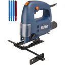 JSM1023 Stichsäge 570W - 4 Pendelpositionen - 45 Grad Einstellbar - Parallelführung - Mit 4 Sägeblätter und Vakuum-adapt