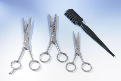 "Haarscheren-Set, 4-teilig, 3 Haarscheren + 1 Haarverdünner image"