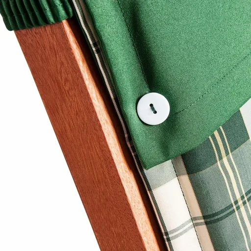 "Gartenstuhlbezug 6 Stück Auflage Vanamo grün-weiß kariert mit Umschlag image"