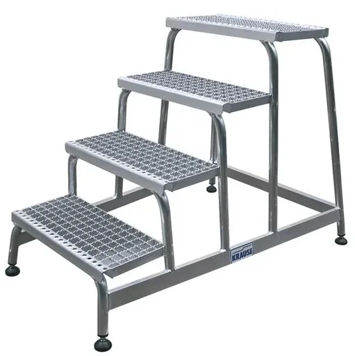 "Alu Montagetritt 1-Gitterrost Stufenleiter image"
