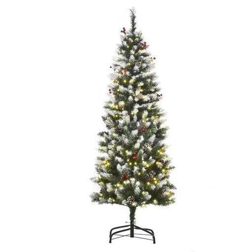 "Weihnachtsbaum 1,5 m Christbaum Tannenbaum mit 25 roten Beeren image"