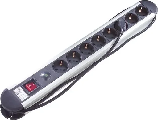 "Aluminium Steckdosenleiste 8-fach image"