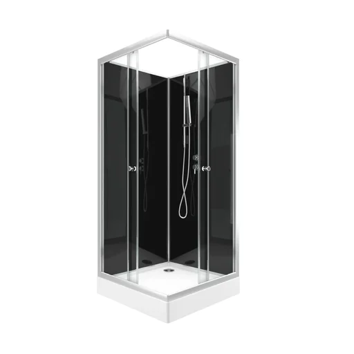 "Komplettdusche"Black Reef" 80 x 80 x 195 cm image"