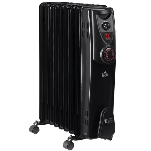 "Ölradiator tragbar elektrisch Heizkörper 2000 W 3 Heizstufen 24-Stunden-Timing elektrische Heizung 9 Heizplatten image"
