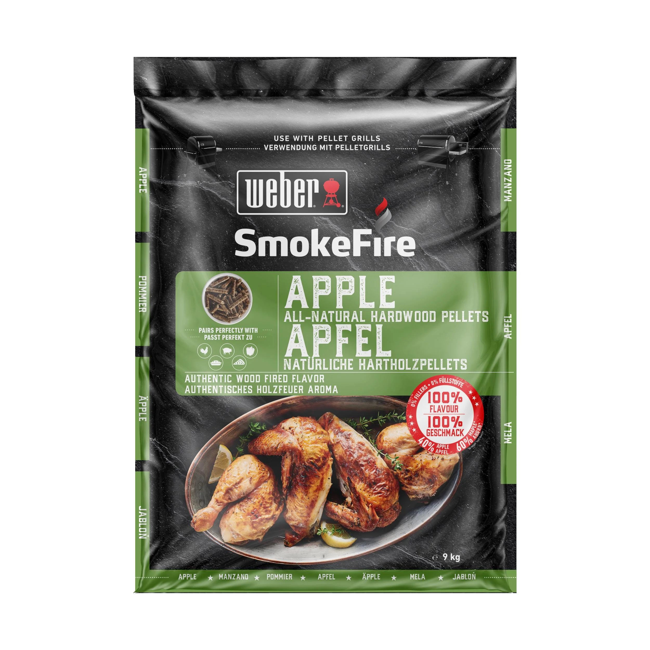 Weber SmokeFire 100% natürliche Holzpellets Apfelholz