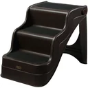 Hundetreppe Haustiertreppe 3 Stufen klappbar Dunkelbraun