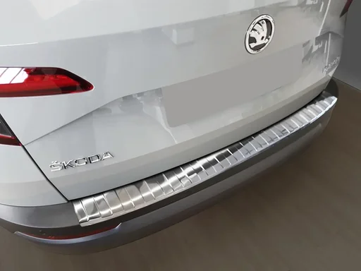 "Ladekantenschutz Edelstahl für Skoda Karoq Crossover ab Baujahr 2017> image"