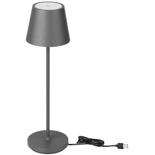 "VT-7522 Tischleuchte - 3000K - Dimmbar über Touch - Wiederaufladbar - Grau - IP54 image"