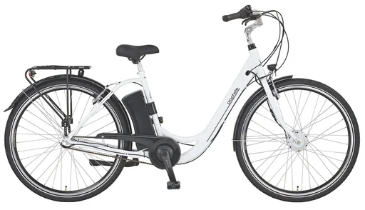 "Damen City E-Bike, 28 Zoll, Rahmenhöhe 48 cm, 3 Gang Nabenschaltung, kreide,GENIESSER 21.ESC.30 image"