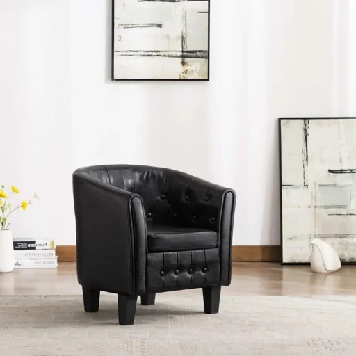 "Schalensitz Kunstleder schwarz image"