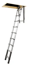 Teleskopische Dachbodenleiter 2,30m - 2,70m