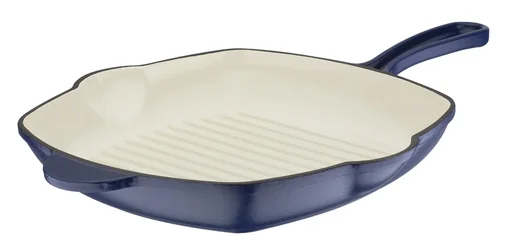 "Grillpfanne, ca. 27 x 27 x 4.5 cm aus Gusseisen Blue Magic image"