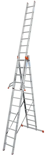 ""TRIBILO" SPROSSEN-VIELZWECKLEITER, DREITEILIG 3x12 SPROSSEN image"