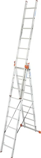 ""TRIBILO" SPROSSEN-VIELZWECKLEITER, DREITEILIG 3x9 SPROSSEN image"