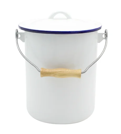 "Mülleimer weiß mit Deckel 3 L image"