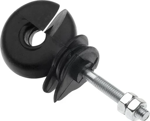 "Ringisolatoren, metrisch, M6 x 30 mm für Metallpfähle, 25 Stück image"