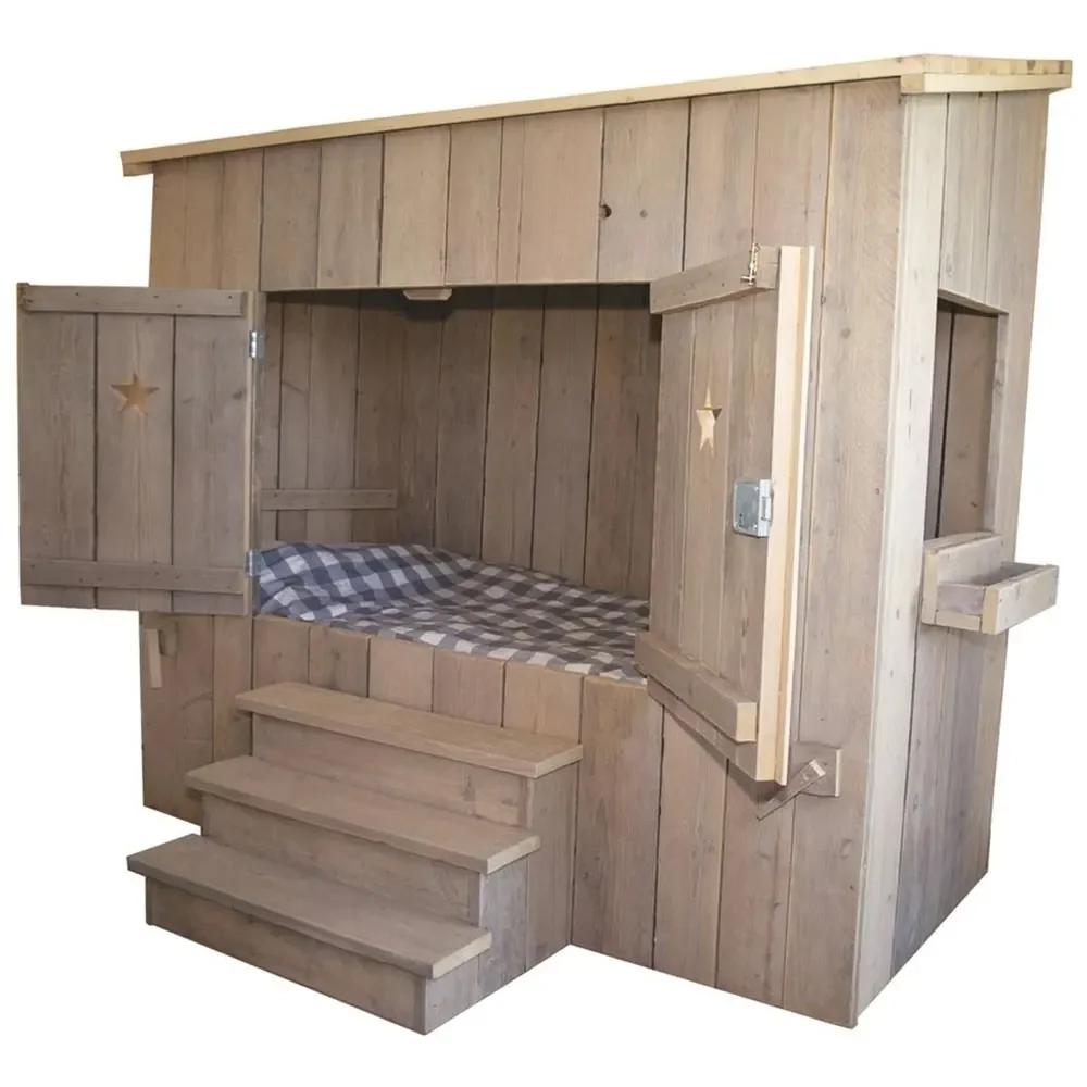 "Dutchwood Alkovenbett Massivholz, Ausschnitt Tür: Herz image"