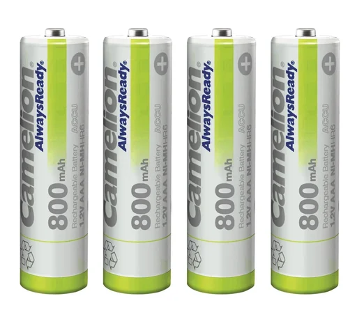 "NiMH Micro (AAA) V-Akku mit 800 mAh - 4 Stück image"