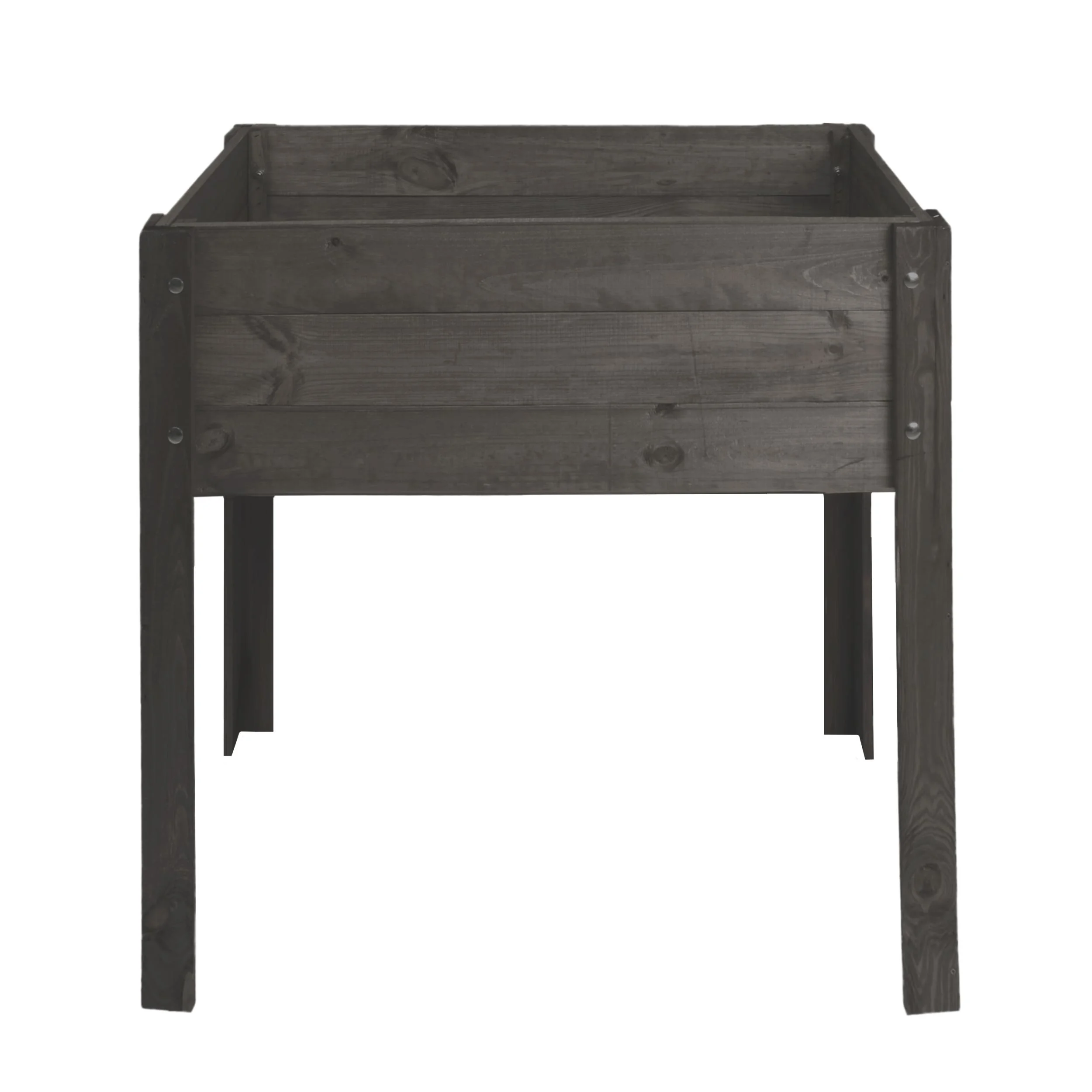 Hochbeet aus Holz , Anthrazit, 80 x 40 x 78 cm
