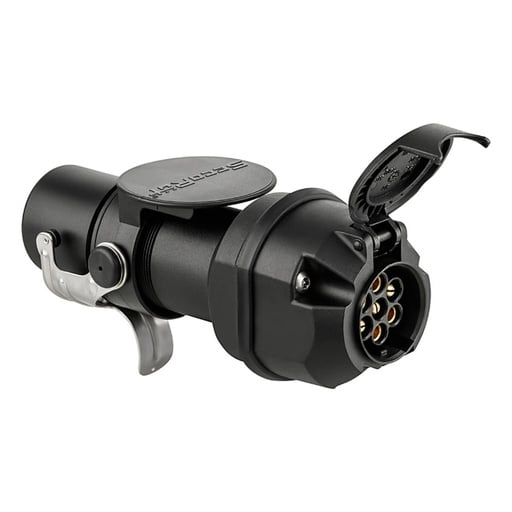 "Spannungsreduzierer 24 Volt auf 12 Volt, 13-polig LKW auf 7-polig PKW image"