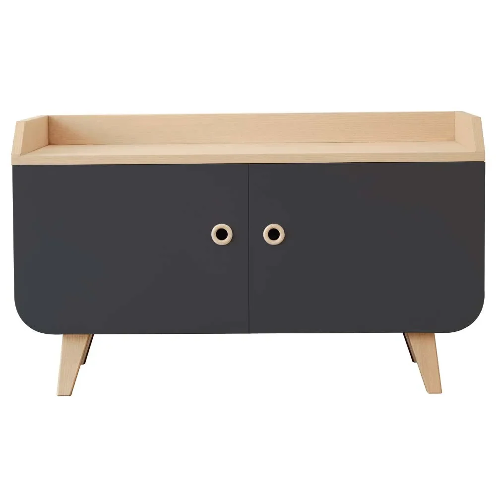 "Laurette Sideboard Zen, Farbe der Flächen: Charbon image"